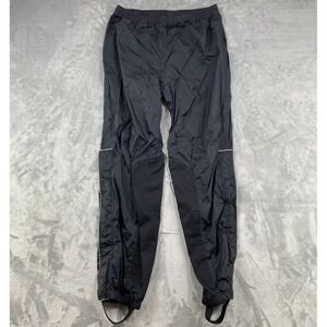 Harley-Davidson Rain Pants Mens Large Black Waterproof Nylon Biker Gear Straps